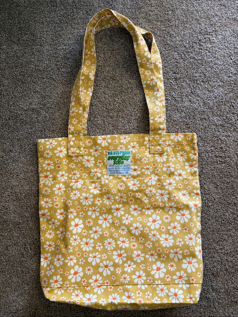 NWOT Big Bud Press Daisy Canvas Everyday Tote Bag